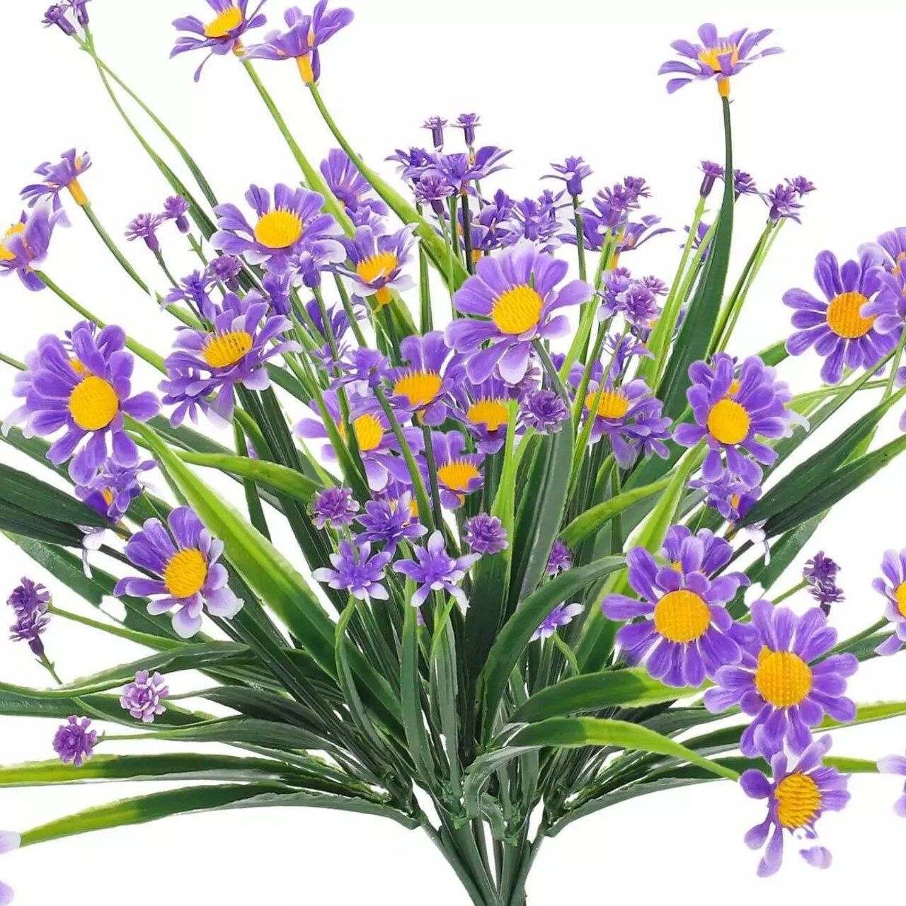 Artificial Flowers Plastic Plants UV Resistant Garden Yard Home Decor